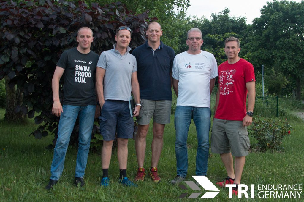 © Tri Endurance | Die neuen Vorstandsmitglieder von Tri Endurance (von li n. re: Helge, Marco, Hendrik, Christian, Ben)